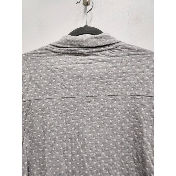Love Lili Womens Sweater Size S/M Gray Dot Print Mock Neck Long Sleeve Pullover - Picture 9 of 9